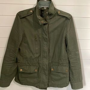 Olive Love Tree Utility Anorak Jacket